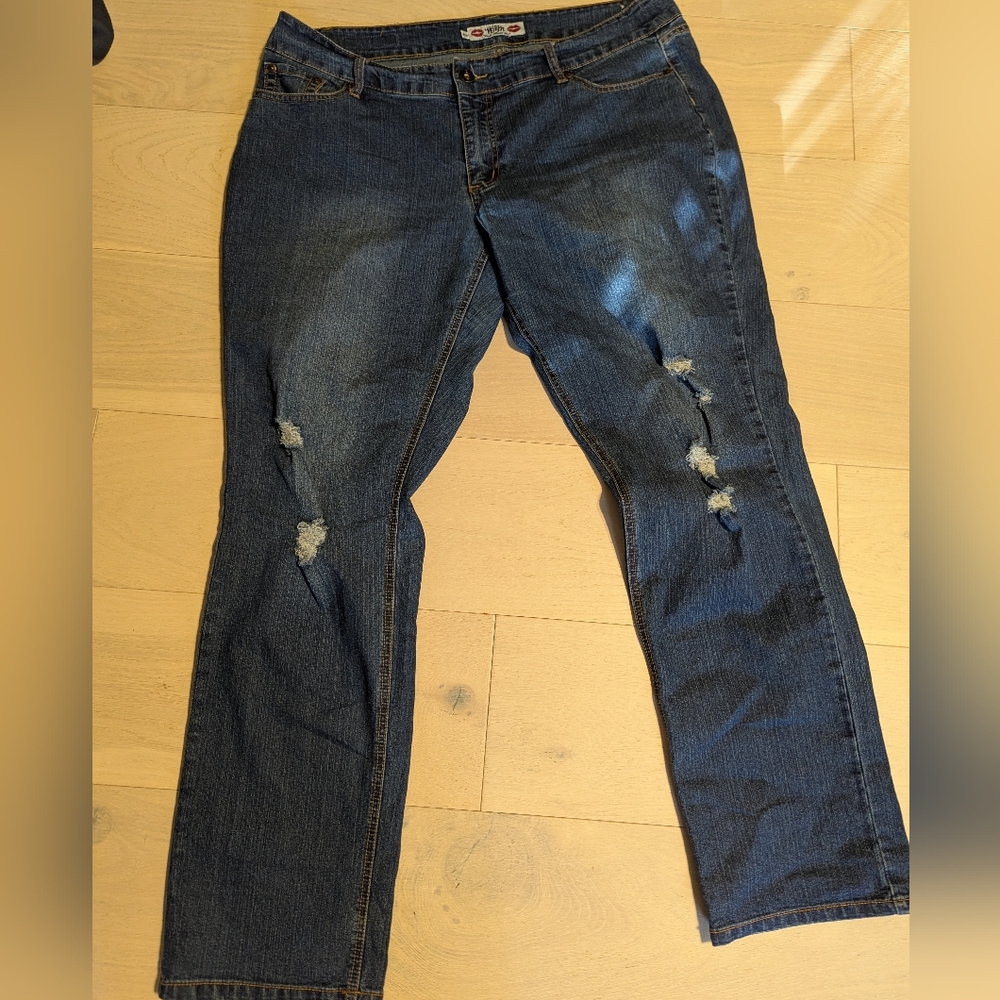 Dark Blue Straight Leg Women’s Jeans